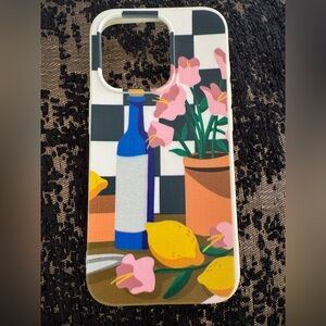 Floral and Lemon iPhone Case - IPhone 15 pro